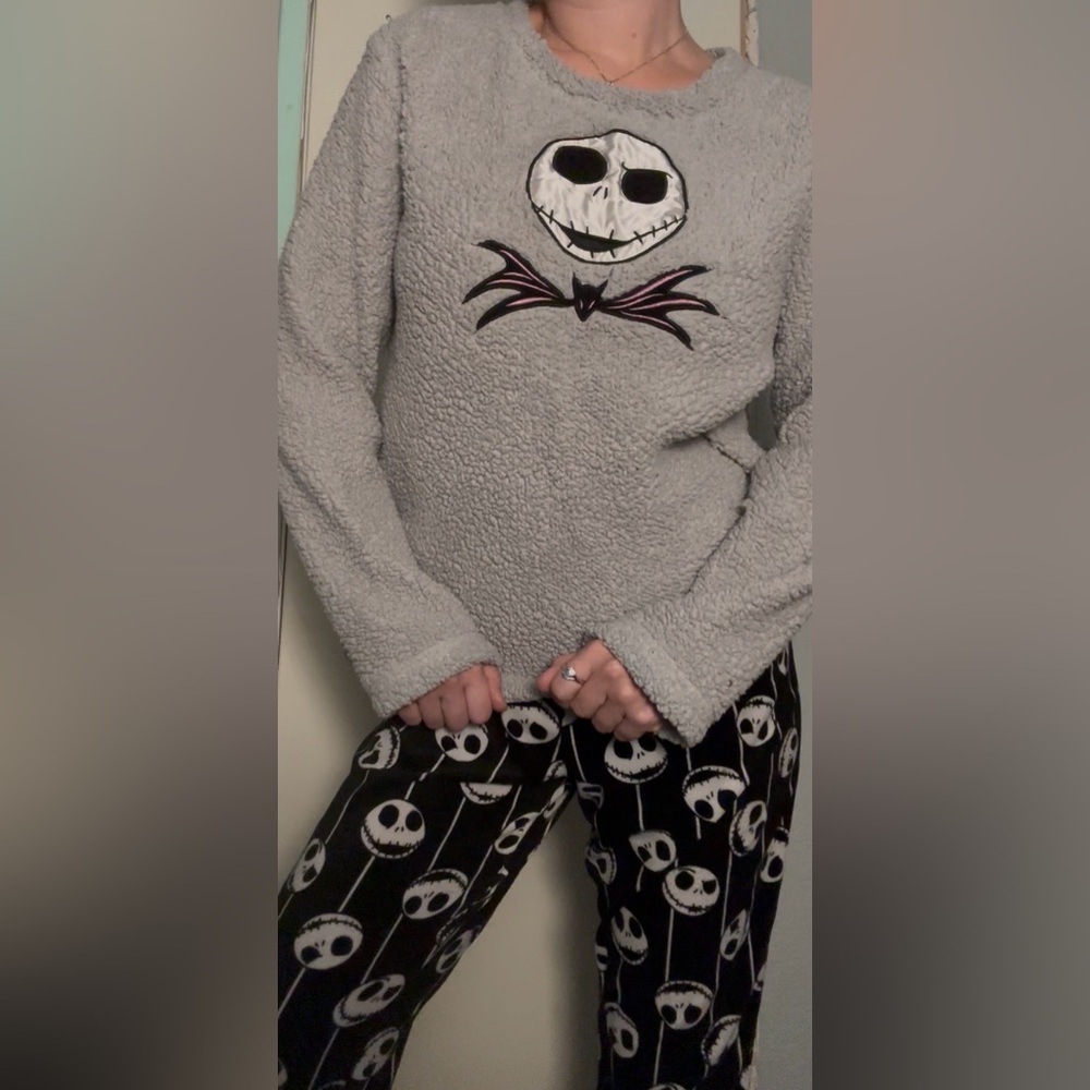 Disney Gray and Black Pajama Set